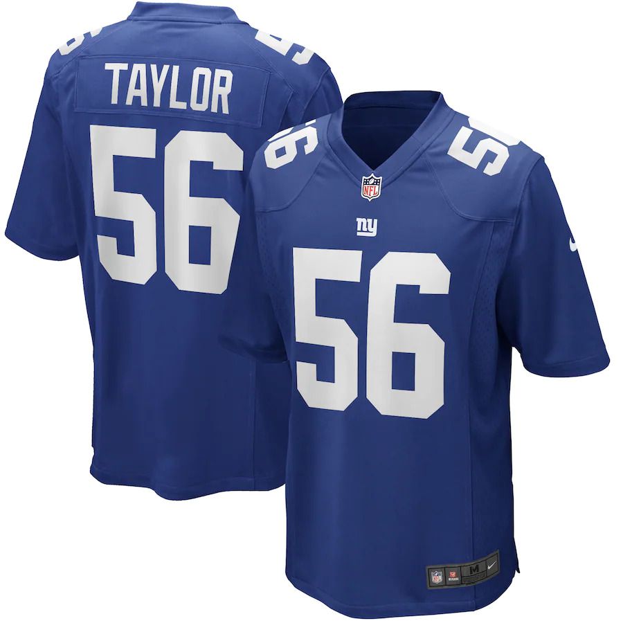 Men New York Giants #56 Lawrence Taylor Nike Royal Game Retired Player NFL Jersey